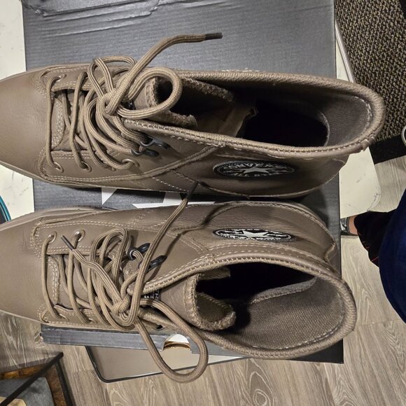 Size 13 - Converse Chuck Taylor All Star Equip Waterproof High Truffle BOOTS NEW - Picture 8 of 15